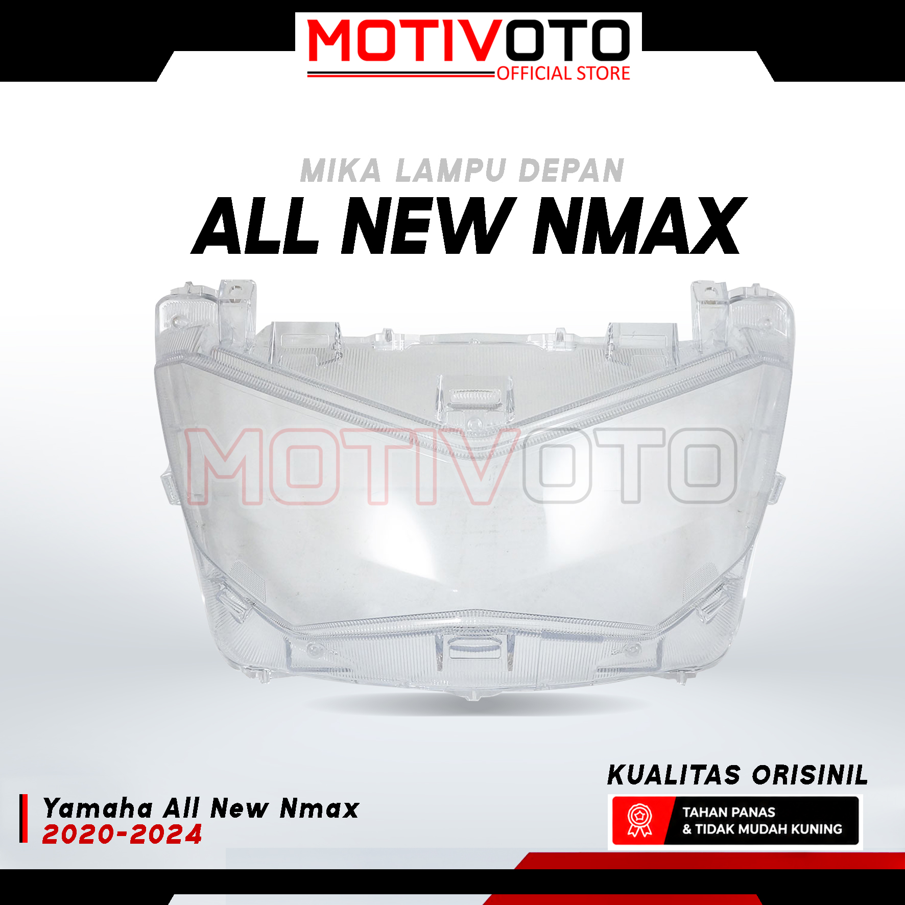 Mika Lampu Depan Reflektor Batok Lampu Nmax New Kualitas Orisinil Mika Kaca Lampu Yamaha All New Nmax 2020-2024 Anti Pecah & Menguning